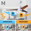 LED Outdoor Downrod Ceiling Fan-287126893-291225117-364720243