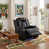 Black Faux Leather
