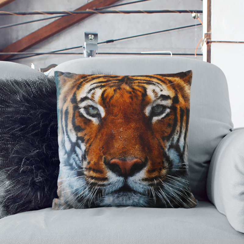Square Throw Cushion, 40cm H x 40cm W x 15cm D