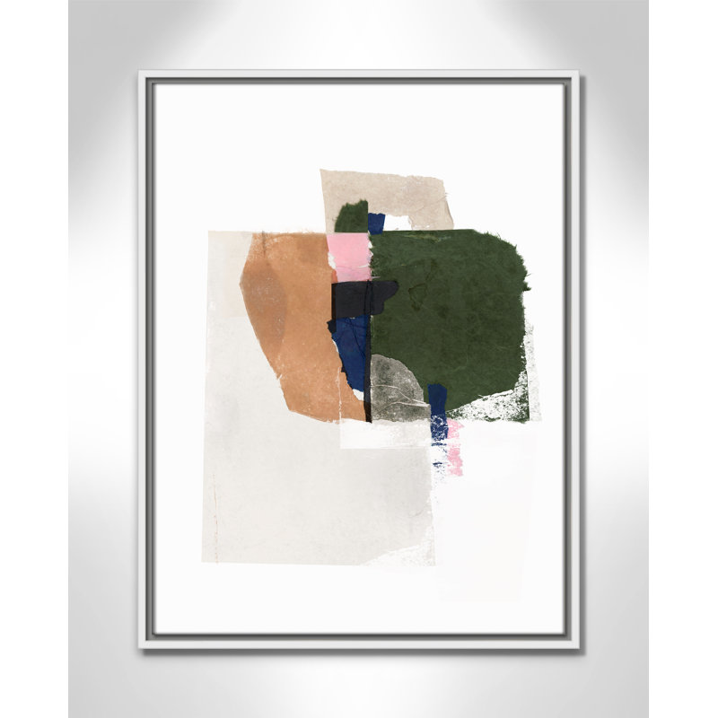 «Patchwork P pièces I Print» par Casa Fine Arts, H 25,5 po x l 19,5 po, Blanc