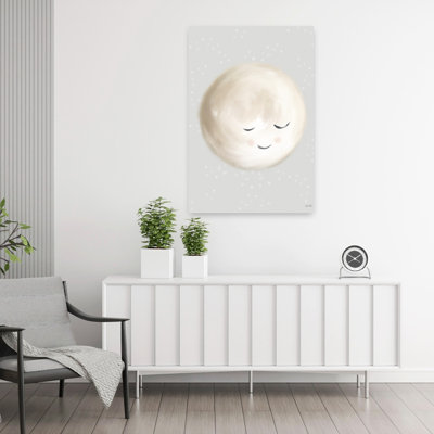 Happy Little Moon I 1 Piece Wrapped Canvas Wall Art