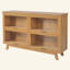 Armoire de rangement moderne avec 4 portes et vitrine