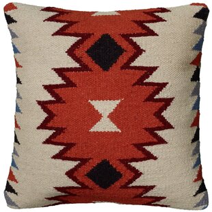 Foundry Select Corozon Canvas Cotton Stripe Embroidered Western Rustic  Lodge Style 18 x 18 inch Decorative Pillow