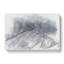 Snow Covered Mountain Ridge in Abstract - Wrapped Canvas Drawing - Wrapped Canvas-55340038