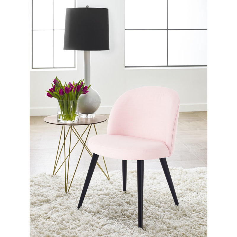 Elle Decor Cami French Pink Petite Vanity Chair
