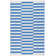 Sailing Stripe French Blue Handwoven Indoor/Outdoor Rug