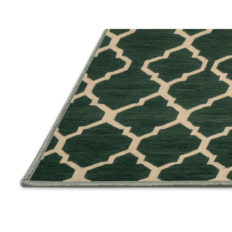 Tapis vert en treillis lavable à la machine, Carré 6 pi
