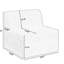 Canapé modulaire minimaliste beige pour la maison - Style moderne, sièges spacieux, aucun assemblage requis, confort, coffre-fort