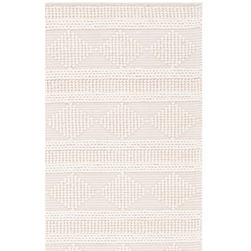 Athalene Hand Woven Wool Solid Color Rug, Rectangle 6' x 9'