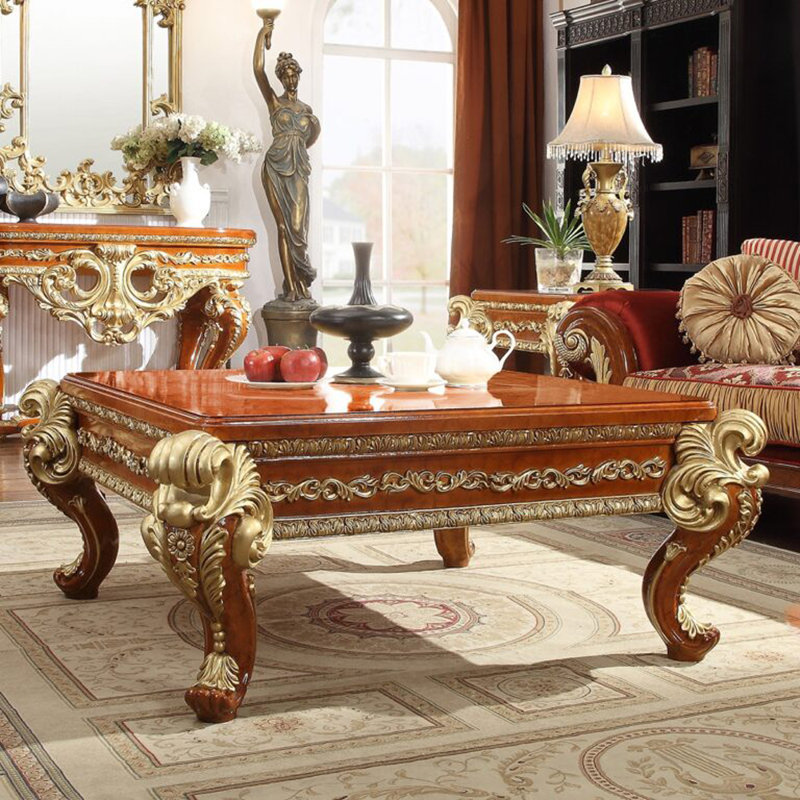 TABLE DE CAFÉ DÉCORÉE À LA MAIN LUXURY MOBILYA