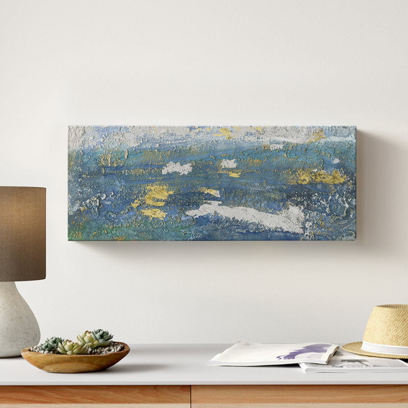 «Sparkling Sea II», toile tendue avec châssis, H 8 po x l 20 po x P 1,5 po