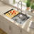 33'' L Drop In Dual Ledge Workstation Sink Single Bowl Stainless Steel Kitchen Sink