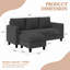  76.5" Upholstered Sofa Couch-1280335750