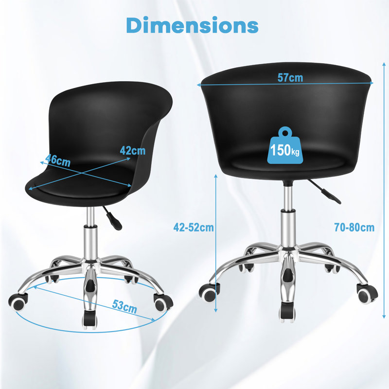 17 Stories Breide Office Chair, Black