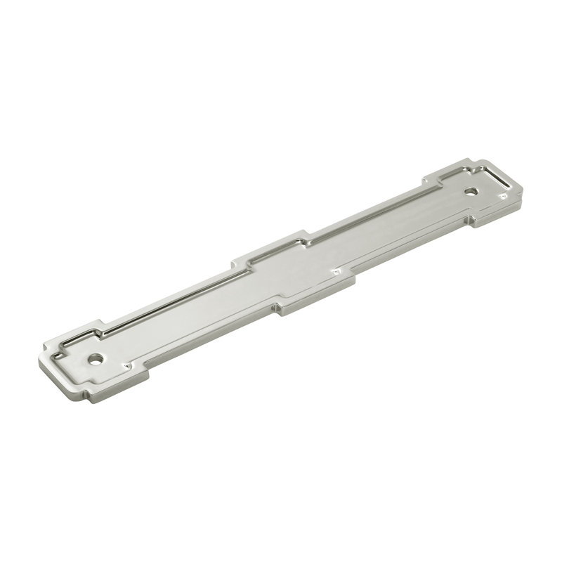 Coventry Collection Pull Backplate, Polished Nickel, 7.56" H x 1.25" W
