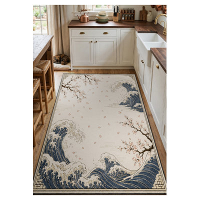 Tapis tissé à la crème Mosso