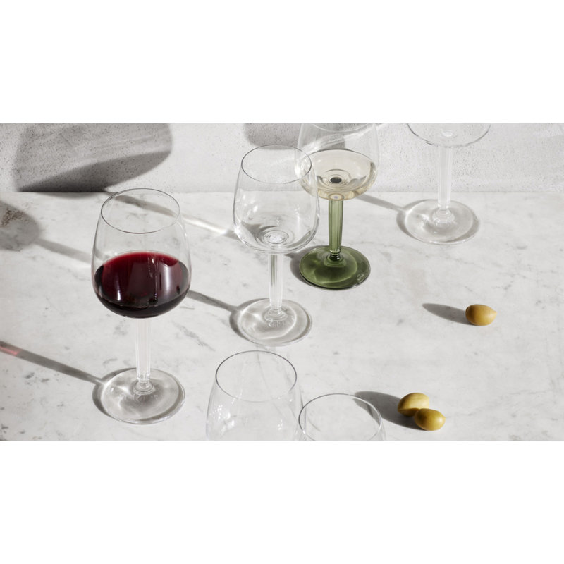 Hammershøi White Wine Glass, Green, 11.8 oz.