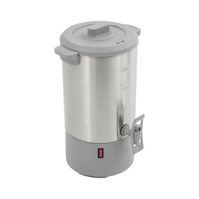 Cafetière professionnelle 5 l en acier inoxydable avec double isolation, percolateur à café 1000 W, infusion rapide, protection contre la surchauffe, idéale pour la restauration, les réceptions et les hôtels.