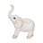 Waxler Resin and Polyresin Elephant Figurine - Elegant Decorative Accent Sculpture in Casual Contemporary Style-1098426758-1098426754