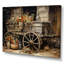 «Grey Old Cart Of Flowers I» - impressions sur toile de vieux chariot américain-1421819263-1421819236