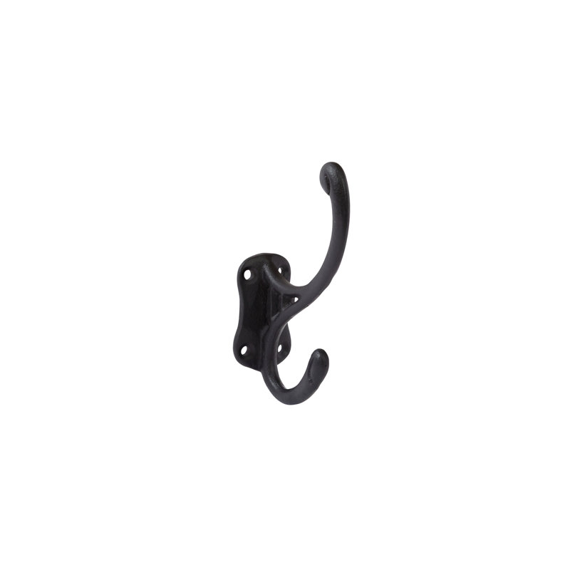 Cast Iron "Harrison" Black Hall Tree Hook