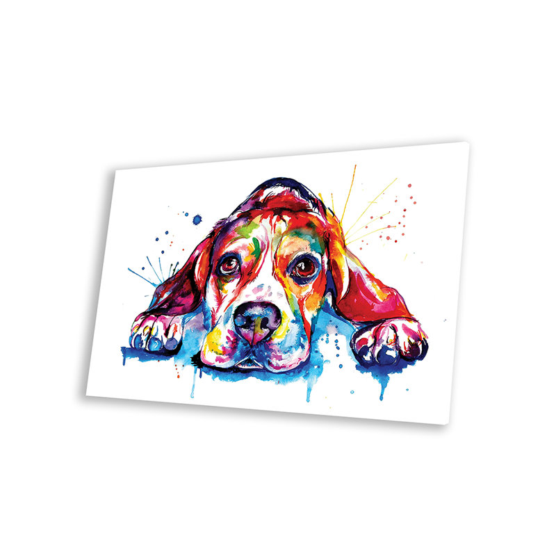 Beagle par Weekday Best - impression sans cadre, H 16 po x l 24 po x P 0,25 po