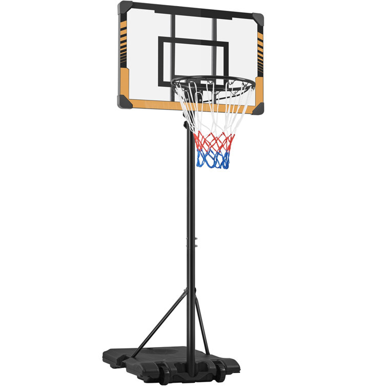 Teenagers Portable Basketball Hoop Height Adjustable 6.6ft – 10ft with 44  Inch Backboard and Wheels - FurniHQ