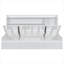 Structure de lit de jour simple avec bibliothèques de rangement et station de chargement USB-466035520
