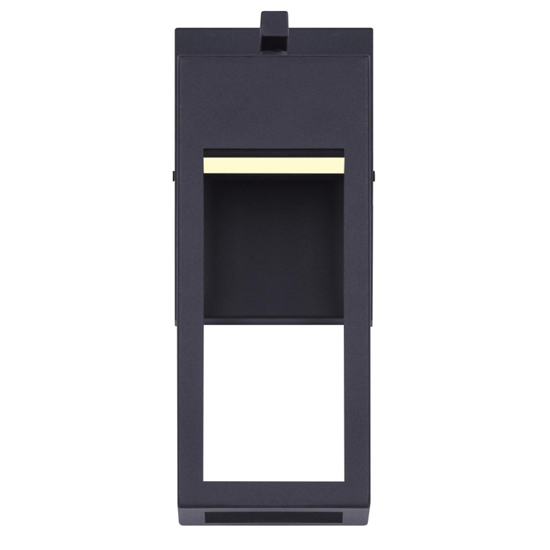 Bova Black 12" H Integrated LED Outdoor Wall Lantern