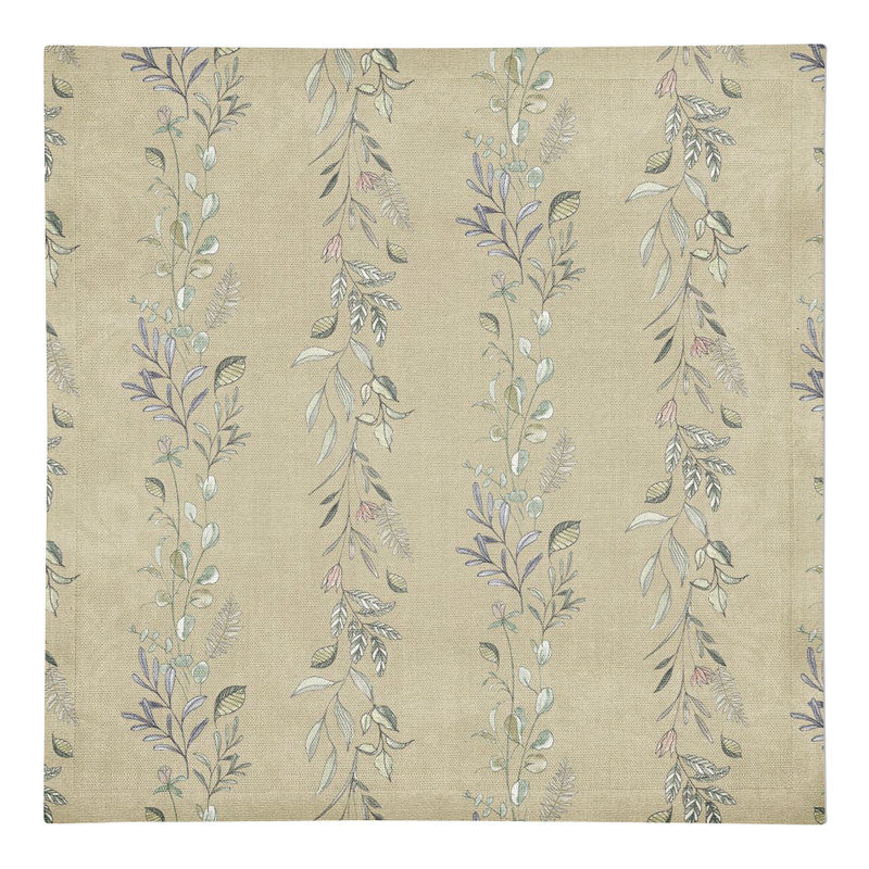 Serviette carrée en coton 10 po, Brun clair