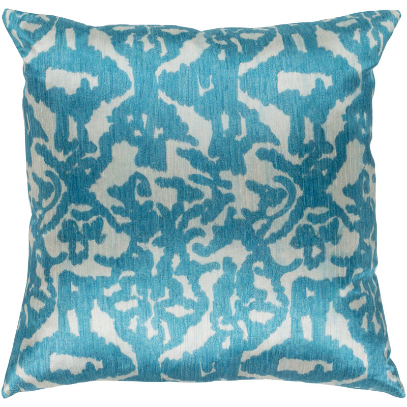 Housse de coussin Lambent, Écume de mer, 22 po x 22 po, Duvet / plume