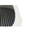 Ensemble de 2 tables basses rondes avec plateau en marbre et base en acier avec 2 lits pour chat multifonctionnels et élégants