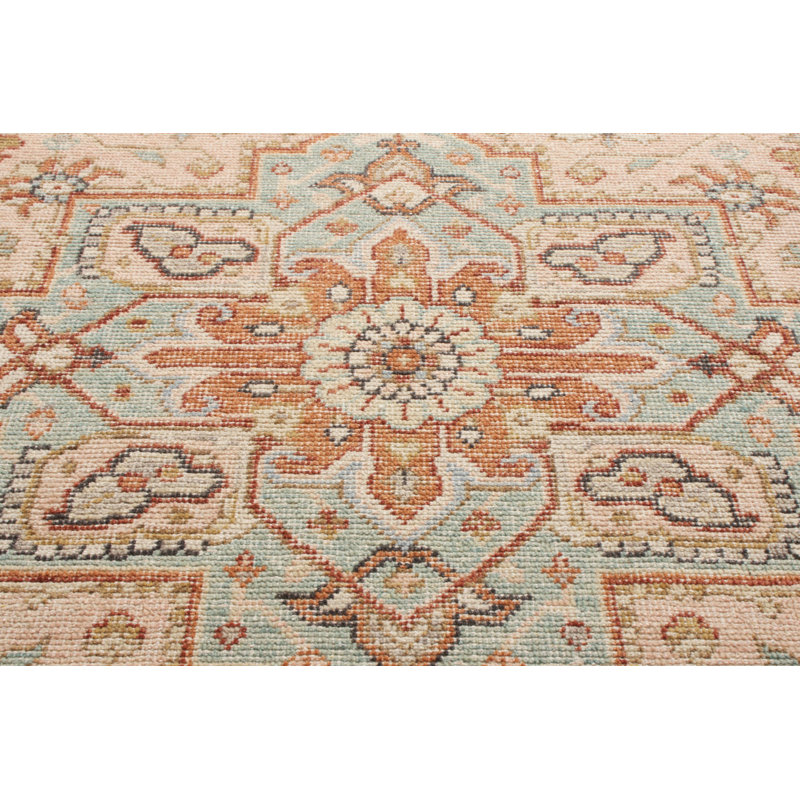 Distressed Homage Hand Knotted Wool Area Rug, Runner 3' x 8'