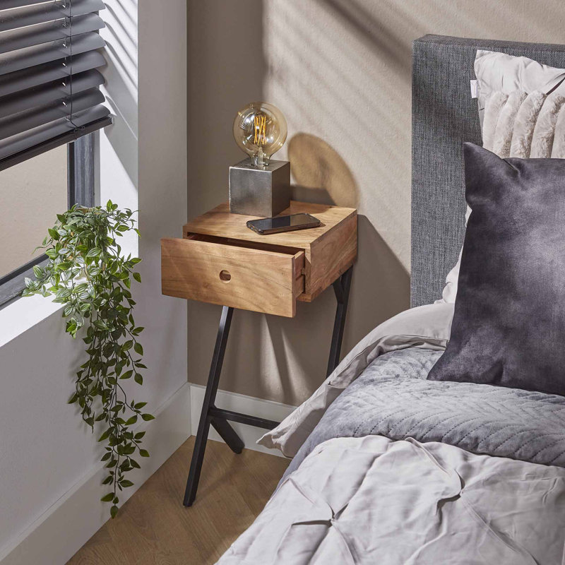 Chariton 1 Drawer Bedside Table