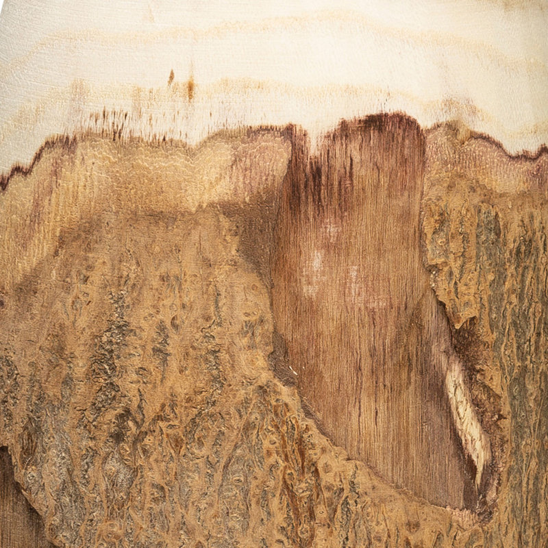 Kelly Wood Table Vase, 12.5"