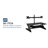 Mount-It! Height Adjustable Standing Desk Converter with Bonus Dual Monitor Mount Included, 36 Inch