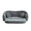 Canapé inclinable convertible courbé de 86 pouces, canapé-lit pliant sans cadre 2 en 1, base escamotable et siège profond, canapé deux places rembourré en chenille, aucun assemblage requis, pour le salon, appartement-2043624905