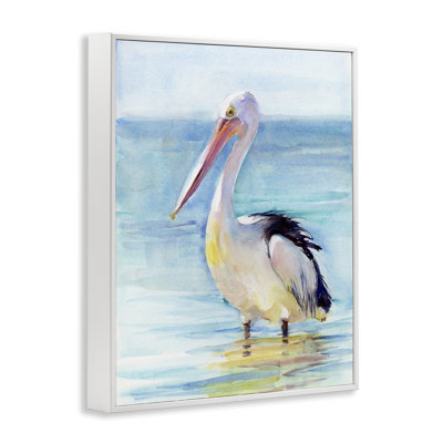  «Pelican Wading in Sea», estampe numérique par John Keeling