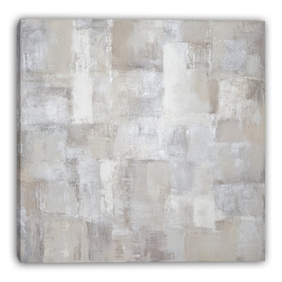 Mist Mosaic Wrapped Canvas Wall Art