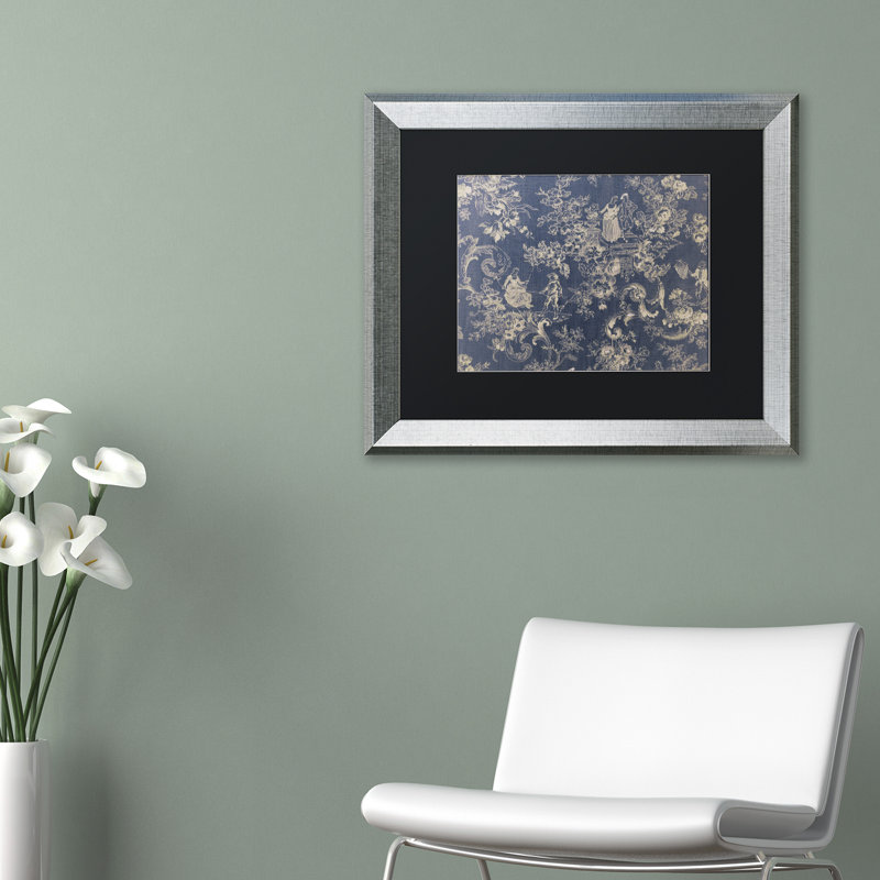 «Toile Fabrics II», impression encadrée, Noir, H 16 po x l 20 po x P 0,5 po, Toile avec cadre brun