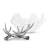 Arthur Court Designs Antler Salad Bowl