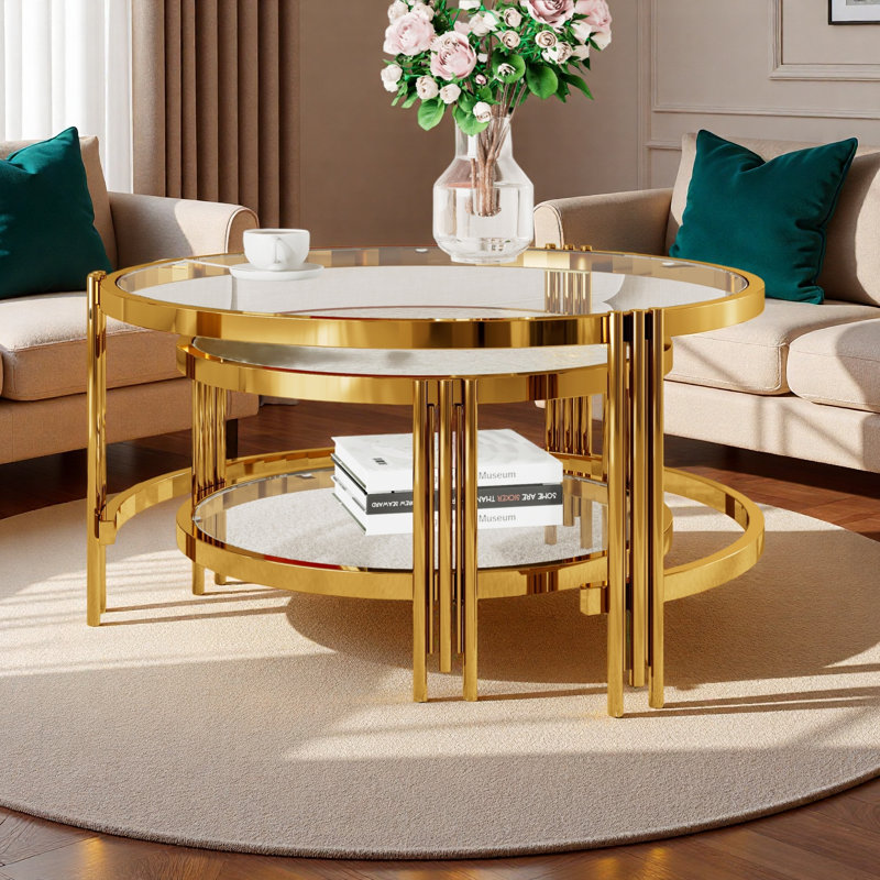 Table basse gigogne 2 pièces Modern