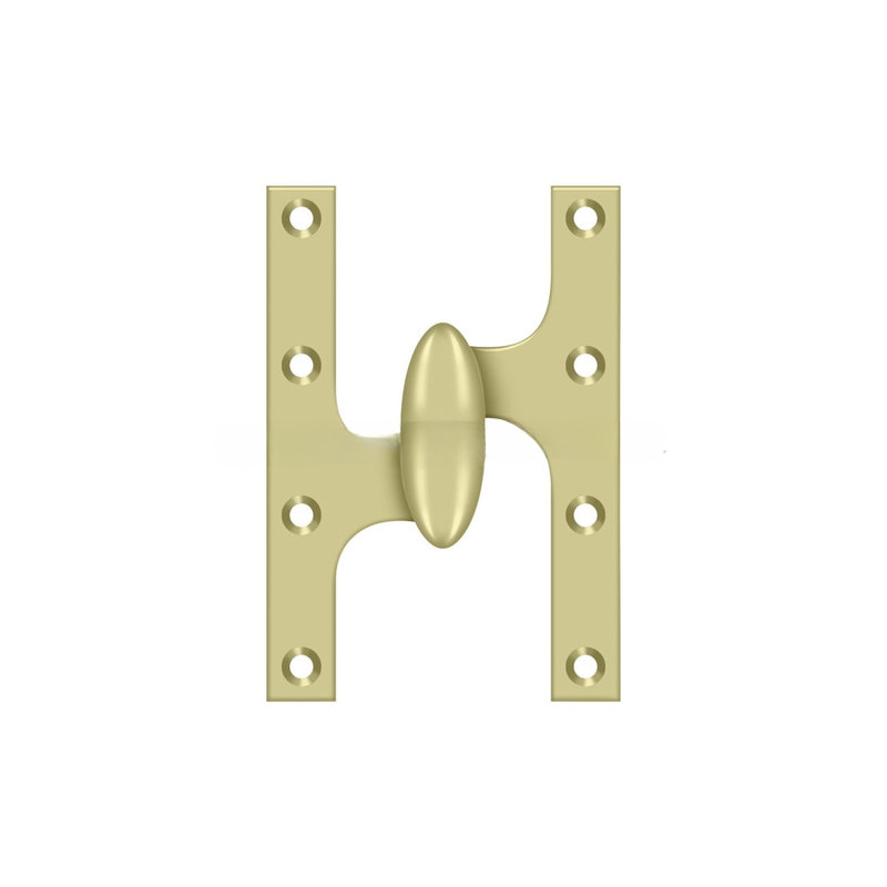 Hinge, Unlacquered Brass, Left Hand