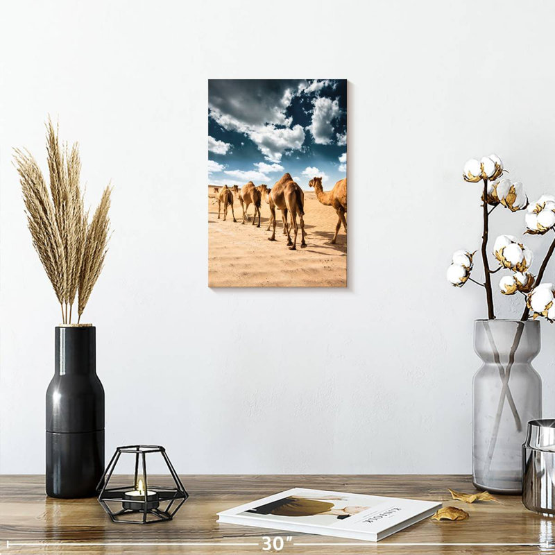 Brampt Desert Camels, 12" H x 8" W