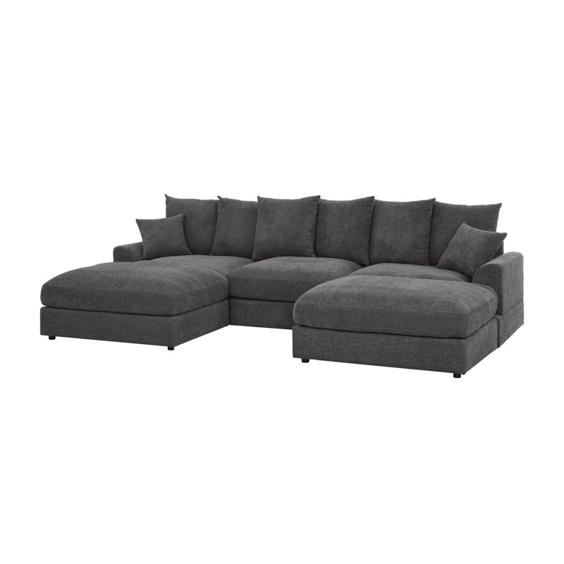 Canapé modulaire Arden Cloud, Gris