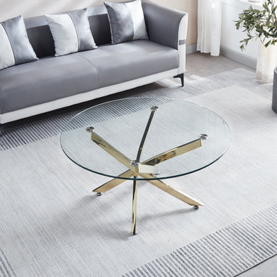 Table basse, table basse, table de bout en verre Landgraf