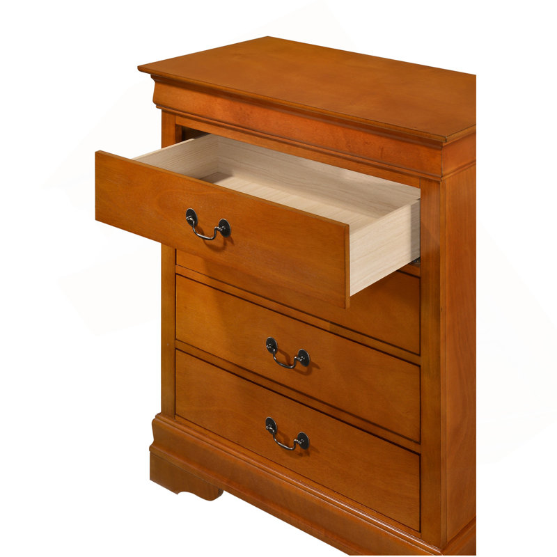 Commode 4 tiroirs, chêne, Chêne