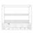 Twin Size Canopy Floor Bed with Guardrails, Shelves & Montessori Design for Kids, White-1614658994-1614658995
