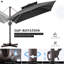 Kaiser 118' Square Cantilever Umbrella without Weighted Base-789333620