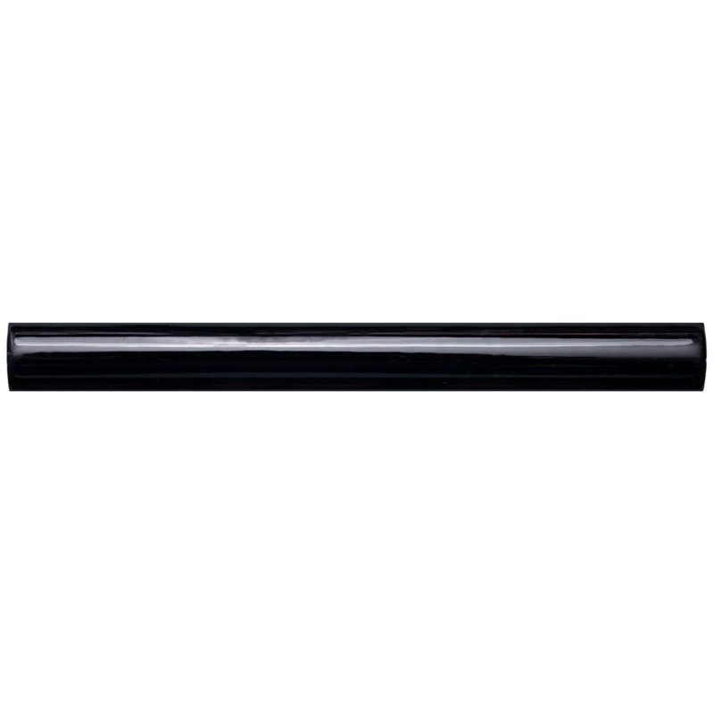 Fresno 6'' Black Ceramic Round Tile Trim